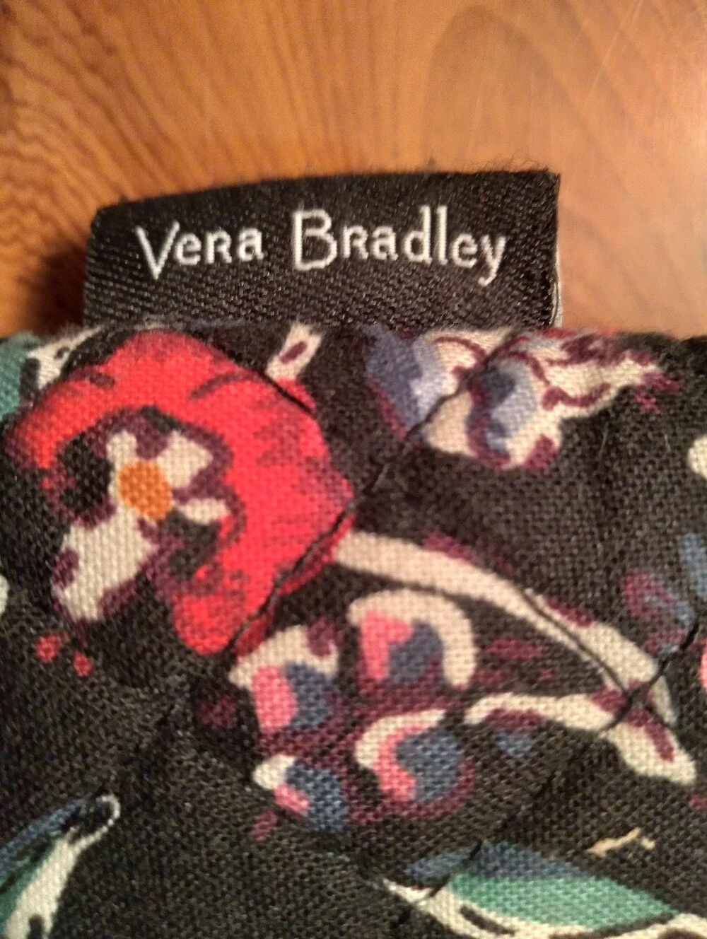 Vera Bradley Laptop/iPad Sleeve, Perrenial Noir, In Excellent Condition